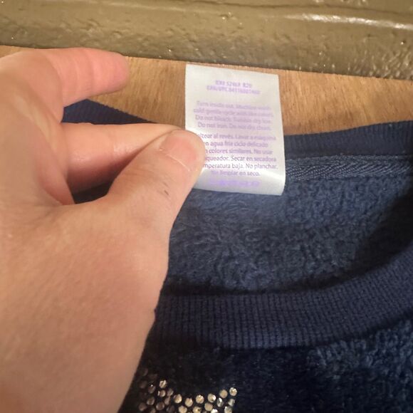 Secret Treasures Plush Star Pajama Set XL 16-18 Navy Cozy Winter Holiday Gift - Picture 6 of 8